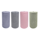 Maxbell Microfiber Cleaning Cloth Microfiber Towels Roll for Housheold Bar Tableware Blue