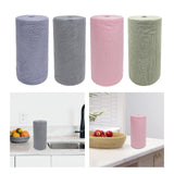 Maxbell Microfiber Cleaning Cloth Microfiber Towels Roll for Housheold Bar Tableware Blue