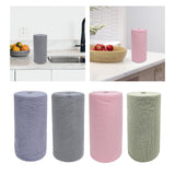 Maxbell Microfiber Cleaning Cloth Microfiber Towels Roll for Housheold Bar Tableware Blue