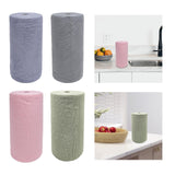 Maxbell Microfiber Cleaning Cloth Microfiber Towels Roll for Housheold Bar Tableware Blue