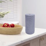 Maxbell Microfiber Cleaning Cloth Microfiber Towels Roll for Housheold Bar Tableware Blue