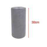 Maxbell Microfiber Cleaning Cloth Microfiber Towels Roll for Housheold Bar Tableware Gray
