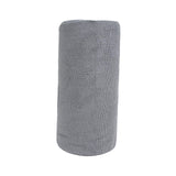 Maxbell Microfiber Cleaning Cloth Microfiber Towels Roll for Housheold Bar Tableware Gray