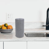 Maxbell Microfiber Cleaning Cloth Microfiber Towels Roll for Housheold Bar Tableware Gray