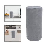 Maxbell Microfiber Cleaning Cloth Microfiber Towels Roll for Housheold Bar Tableware Gray