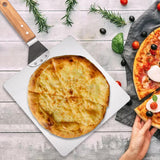 Maxbell 10 inch Stainless Steel Pizza Peel Portable Baking Tools Pizza Transfer Tool