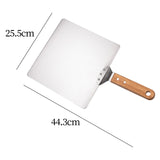 Maxbell 10 inch Stainless Steel Pizza Peel Portable Baking Tools Pizza Transfer Tool
