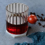 Maxbell Glass Coffee Milk Mug with Anti Scald Wooden Handle for Hotel Office Camping Clear