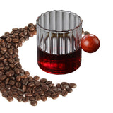 Maxbell Glass Coffee Milk Mug with Anti Scald Wooden Handle for Hotel Office Camping Clear