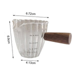 Maxbell Small Milk Mug with Scale 3oz High Temperature Resistant for Restaurant Cafe