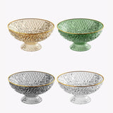 Maxbell Fruit Bowl Round Vegetable Strainer Basket Large for Countetop Breads Snacks Clear