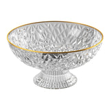 Maxbell Fruit Bowl Round Vegetable Strainer Basket Large for Countetop Breads Snacks Clear