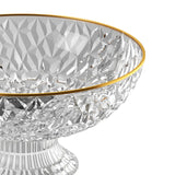 Maxbell Fruit Bowl Round Vegetable Strainer Basket Large for Countetop Breads Snacks Clear