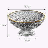 Maxbell Fruit Bowl Round Vegetable Strainer Basket Large for Countetop Breads Snacks Gray