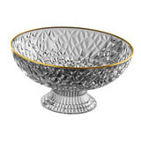 Maxbell Fruit Bowl Round Vegetable Strainer Basket Large for Countetop Breads Snacks Gray