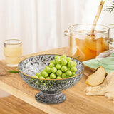 Maxbell Fruit Bowl Round Vegetable Strainer Basket Large for Countetop Breads Snacks Gray