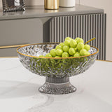 Maxbell Fruit Bowl Round Vegetable Strainer Basket Large for Countetop Breads Snacks Gray