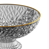 Maxbell Fruit Bowl Round Vegetable Strainer Basket Large for Countetop Breads Snacks Gray