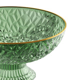 Maxbell Fruit Bowl Round Vegetable Strainer Basket Large for Countetop Breads Snacks Green