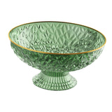 Maxbell Fruit Bowl Round Vegetable Strainer Basket Large for Countetop Breads Snacks Green