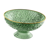 Maxbell Fruit Bowl Round Vegetable Strainer Basket Large for Countetop Breads Snacks Green