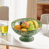 Maxbell Fruit Bowl Round Vegetable Strainer Basket Large for Countetop Breads Snacks Green