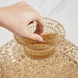 Maxbell Fruit Bowl Round Vegetable Strainer Basket Large for Countetop Breads Snacks Yellow