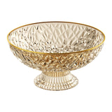 Maxbell Fruit Bowl Round Vegetable Strainer Basket Large for Countetop Breads Snacks Yellow