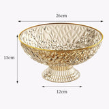 Maxbell Fruit Bowl Round Vegetable Strainer Basket Large for Countetop Breads Snacks Yellow