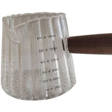 Maxbell Measuring Milk Glass Cup Espresso Accessories 180ml/16oz for Bar Office Home Transparent