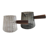 Maxbell Measuring Milk Glass Cup Espresso Accessories 180ml/16oz for Bar Office Home Transparent