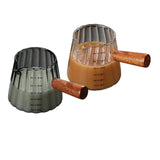 Maxbell Measuring Milk Glass Cup Espresso Accessories 180ml/16oz for Bar Office Home Transparent