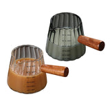 Maxbell Measuring Milk Glass Cup Espresso Accessories 180ml/16oz for Bar Office Home Transparent