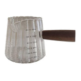 Maxbell Measuring Milk Glass Cup Espresso Accessories 180ml/16oz for Bar Office Home Transparent