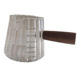 Maxbell Measuring Milk Glass Cup Espresso Accessories 180ml/16oz for Bar Office Home Transparent