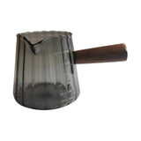 Maxbell Measuring Milk Glass Cup Espresso Accessories 180ml/16oz for Bar Office Home Black