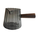 Maxbell Measuring Milk Glass Cup Espresso Accessories 180ml/16oz for Bar Office Home Black