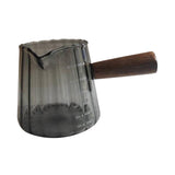 Maxbell Measuring Milk Glass Cup Espresso Accessories 180ml/16oz for Bar Office Home Black