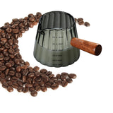 Maxbell Measuring Milk Glass Cup Espresso Accessories 180ml/16oz for Bar Office Home Black