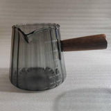 Maxbell Measuring Milk Glass Cup Espresso Accessories 180ml/16oz for Bar Office Home Black