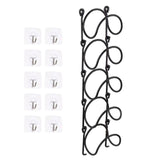 Maxbell Towel Holder Display Shelf Wrought Iron Wine Rack for Household Bathroom Bar