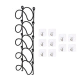 Maxbell Towel Holder Display Shelf Wrought Iron Wine Rack for Household Bathroom Bar