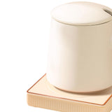 Maxbell Coffee Warmer and Mug Set for Desk Electric Beverage Warmer Plate for Office White with Base