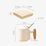 Maxbell Coffee Warmer and Mug Set for Desk Electric Beverage Warmer Plate for Office White with Base