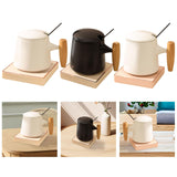 Maxbell Coffee Warmer and Mug Set for Desk Electric Beverage Warmer Plate for Office White with Base