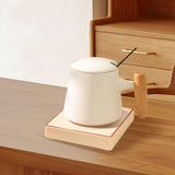 Maxbell Coffee Warmer and Mug Set for Desk Electric Beverage Warmer Plate for Office White with Base