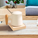 Maxbell Coffee Warmer and Mug Set for Desk Electric Beverage Warmer Plate for Office White with Base