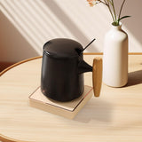 Maxbell Coffee Warmer and Mug Set for Desk Electric Beverage Warmer Plate for Office Black with Base