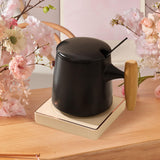 Maxbell Coffee Warmer and Mug Set for Desk Electric Beverage Warmer Plate for Office Black with Base