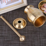 Maxbell Mortar and Pestle Set Copper Spice Grinder for Spice Spice Grinding Crushing